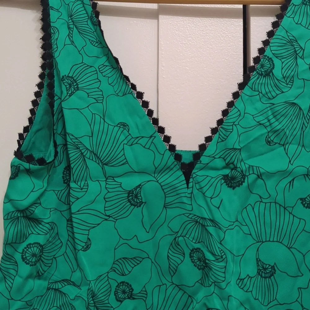 NWOT Kooples Green Top - Poppy Tank - Size Small - Picture 2 of 5